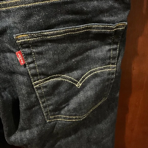 Levi’s 513 Men's Dark Blue Jeans size 34x30 - Picture 4 of 7